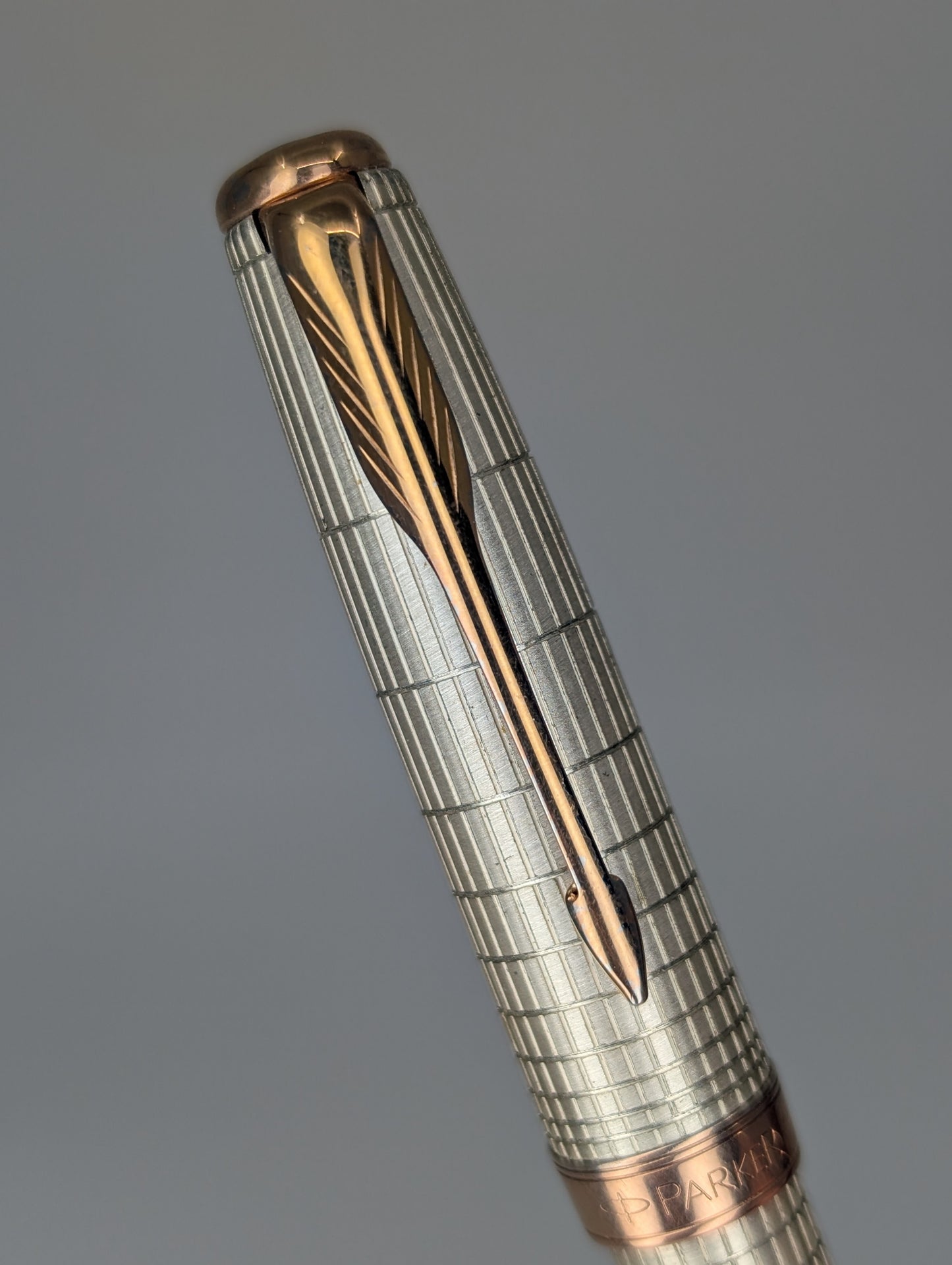 *Consignment* Parker Sonnet Satin Grid Rollerball Pen