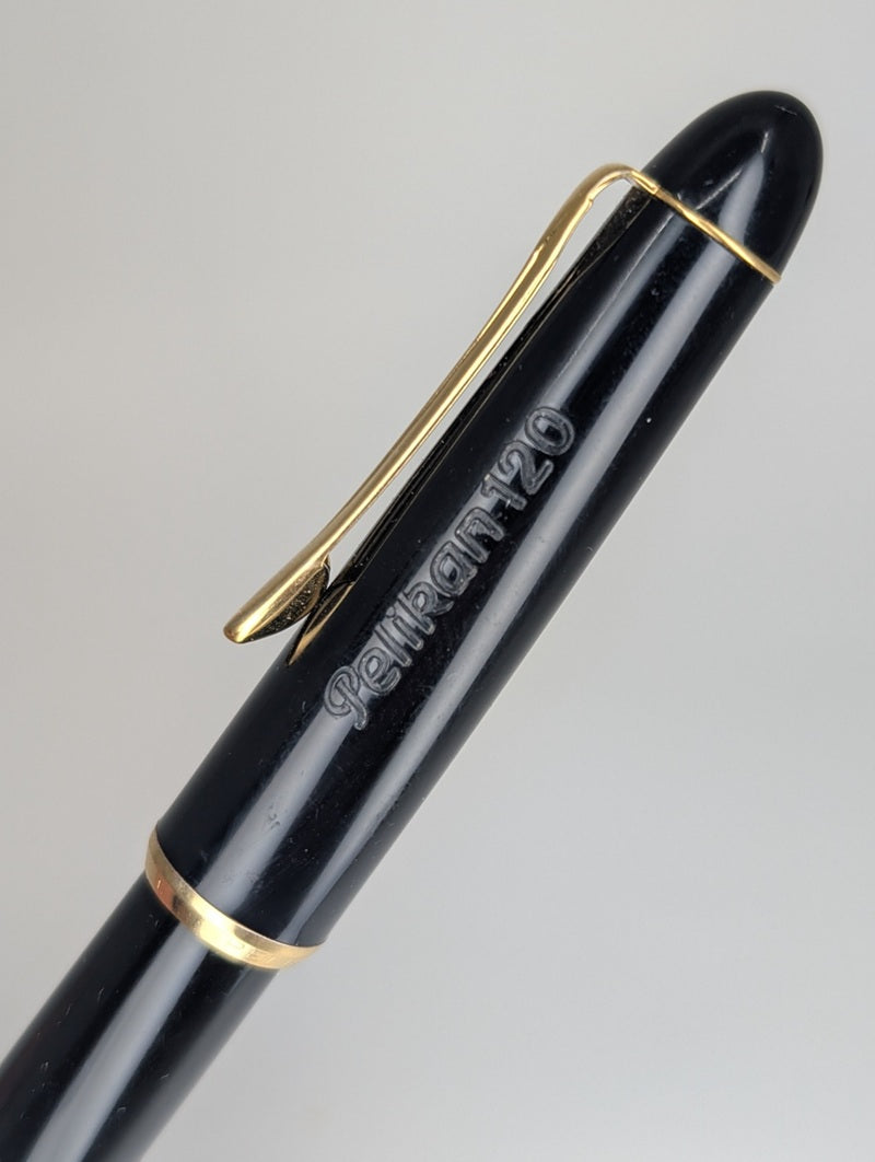 *Consignment* Pelikan 120 Black / Gold Fountain Pen Medium Nib