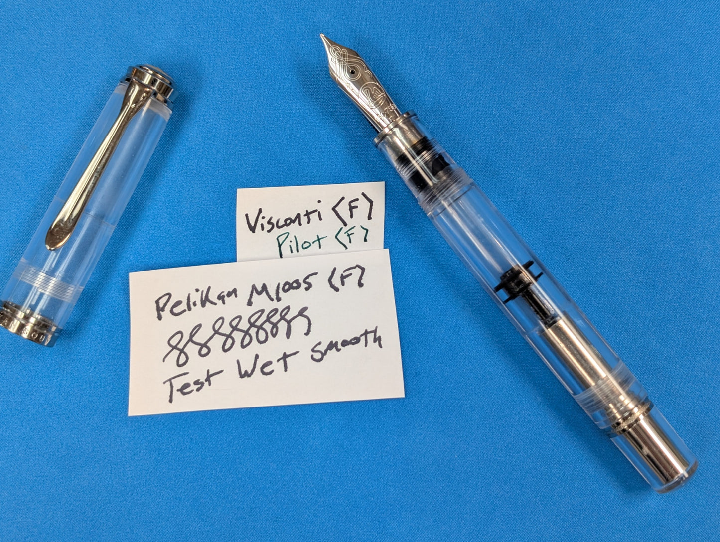*Consignment* Pelikan M1005 Demonstrator Fountain Pen 18k Gold Fine Nib