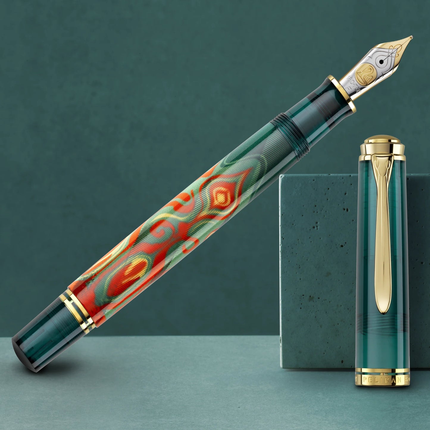 Pelikan M600 Art Collection Rudi Rother Fountain Pen 14k Gold Nib