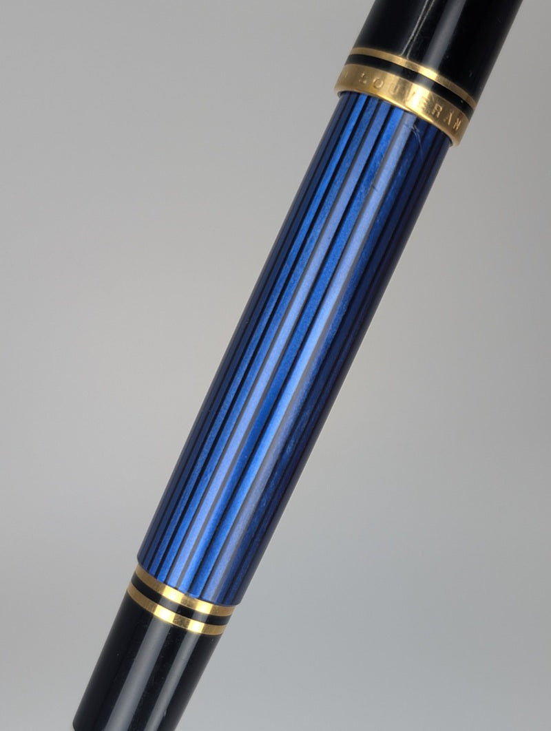 *Consignment* Pelikan R200 Blue Striped Rollerball Pen