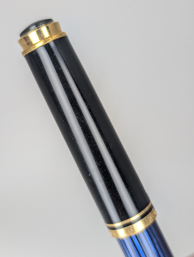 *Consignment* Pelikan R200 Blue Striped Rollerball Pen