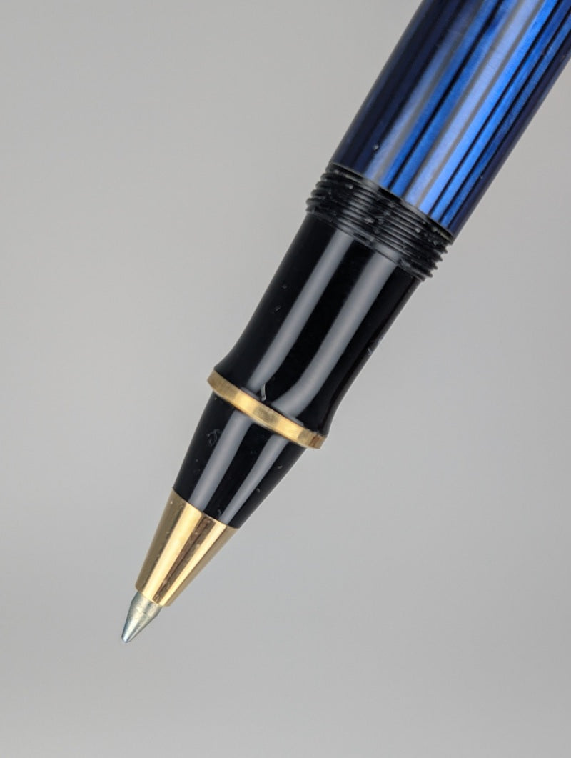 *Consignment* Pelikan R200 Blue Striped Rollerball Pen