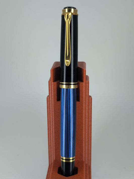 *Consignment* Pelikan R200 Blue Striped Rollerball Pen