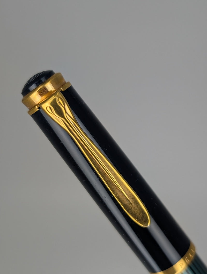 *Consignment* Pelikan R400 Green Striped W. Germany Rollerball Pen