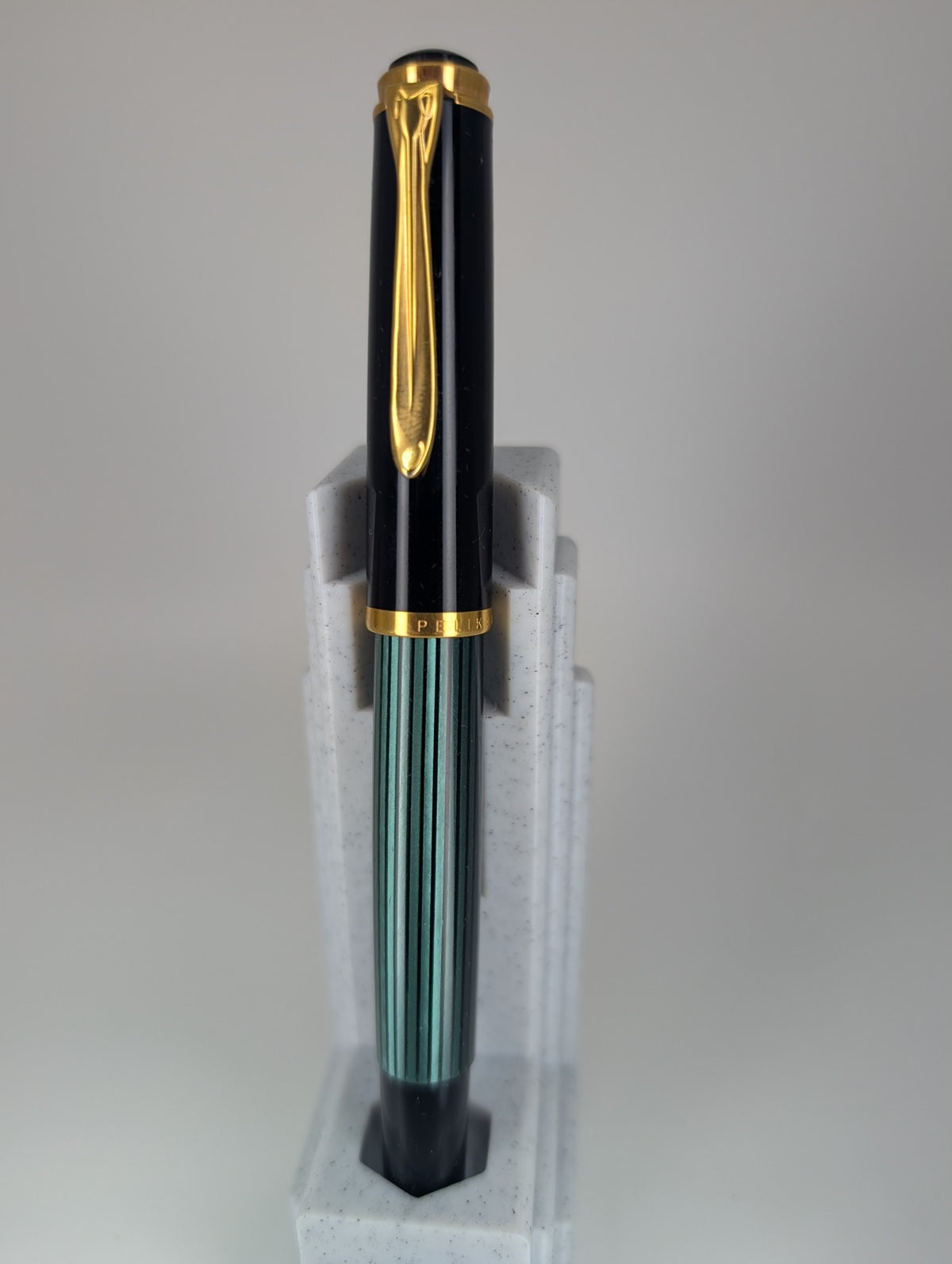 *Consignment* Pelikan R400 Green Striped W. Germany Rollerball Pen
