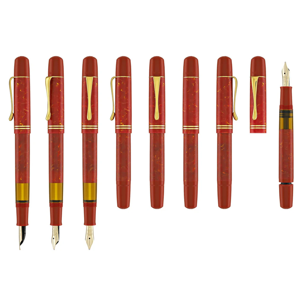 Pelikan M101N Vintage Bright Red Fountain Pen 14k Gold Nib