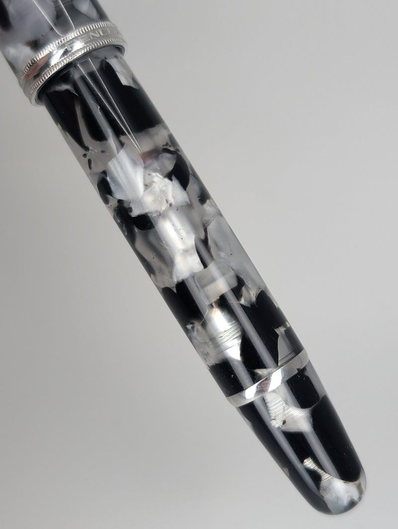 *Consignment* Penlux Masterpiece Grande Koi Black & White Fountain Pen Medium Nib