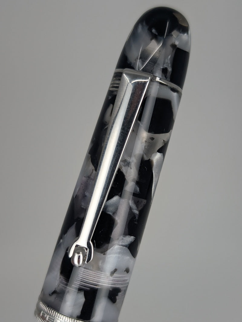 *Consignment* Penlux Masterpiece Grande Koi Black & White Fountain Pen Medium Nib