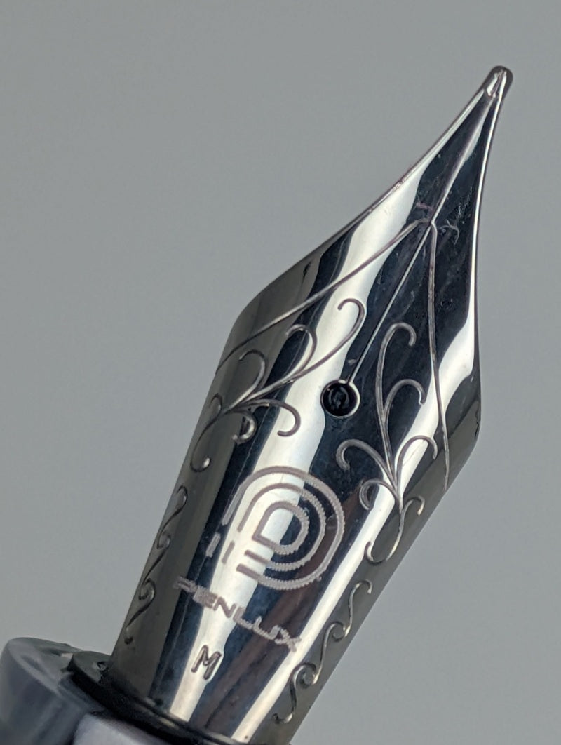 *Consignment* Penlux Masterpiece Grande Koi Black & White Fountain Pen Medium Nib