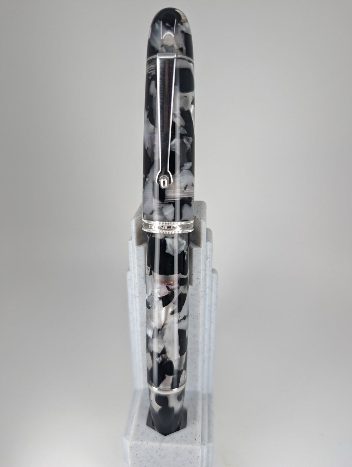 *Consignment* Penlux Masterpiece Grande Koi Black & White Fountain Pen Medium Nib