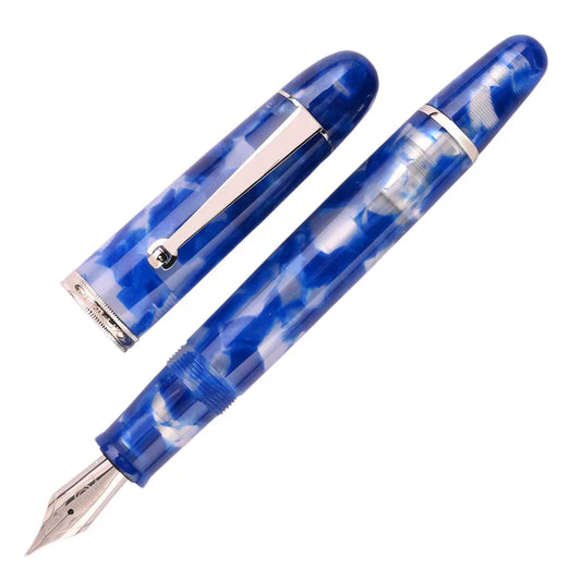 Penlux Masterpiece Grande Koi King Blue Fountain Pen Fine Nib