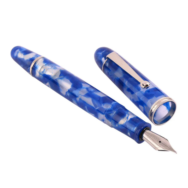 Penlux Masterpiece Grande Koi King Blue Fountain Pen Fine Nib