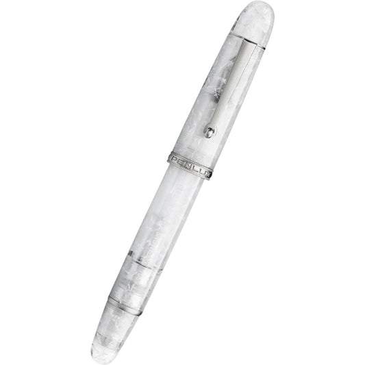 Penlux Masterpiece Grande SnowFlake Fountain Pen Fine Nib