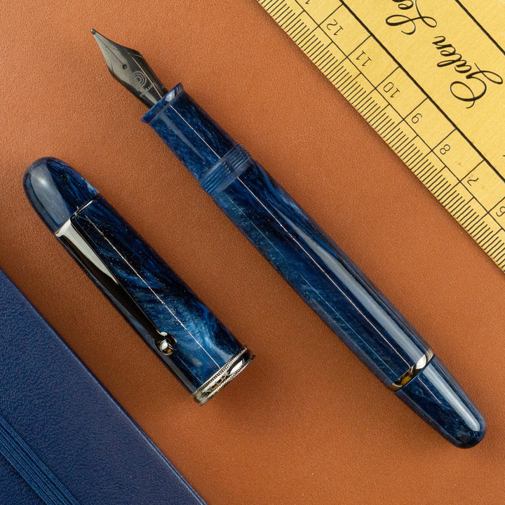 Penlux Masterpiece Grande Galaxy Fountain Pen Steel Medium Nib