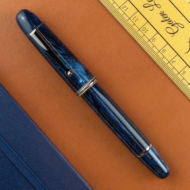 Penlux Masterpiece Grande Galaxy Fountain Pen Steel Medium Nib