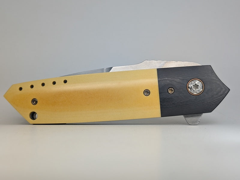 *Consignment* Peter Carey Knives Mini Roadster Flipper Prototype Liner Lock Folding Knife