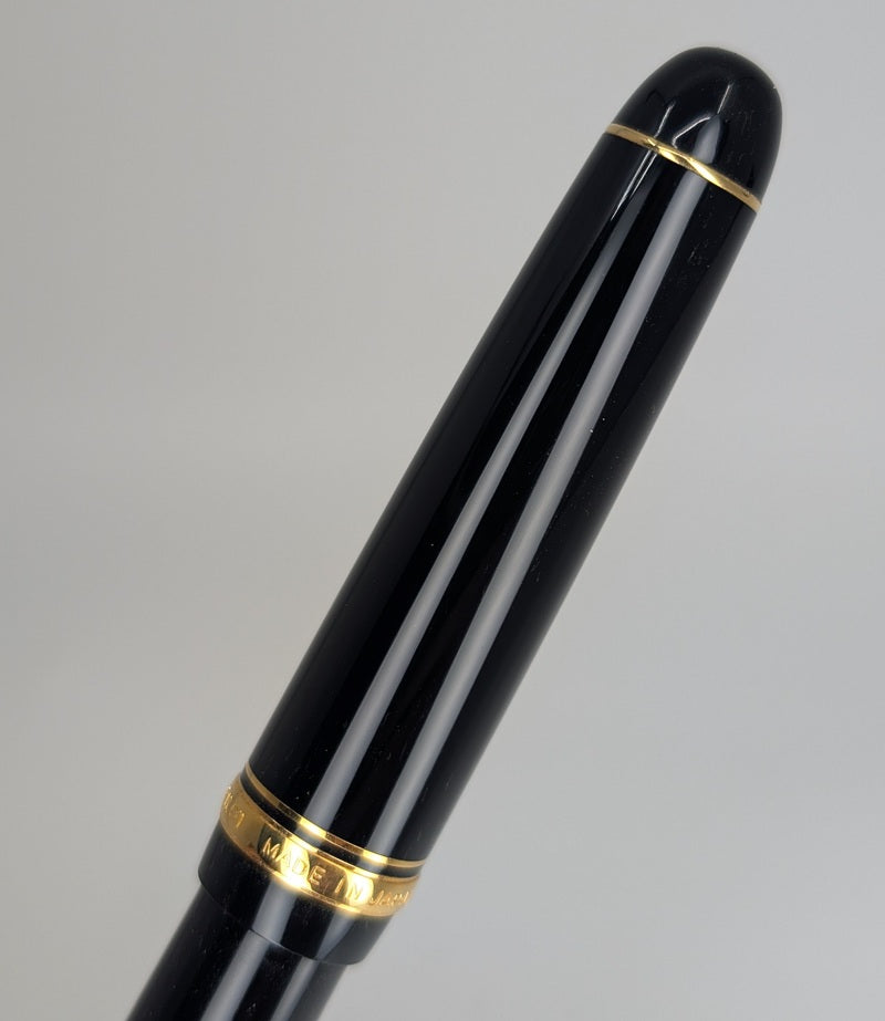 *Consignment* Pilot Custom 74 Black Fountain Pen 14k Gold Double Broad Nib