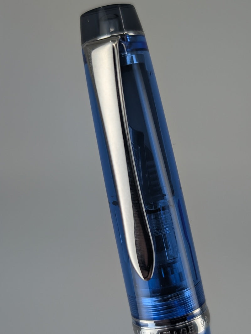 *Consignment* Pilot Custom Heritage 92 Blue Fountain Pen 18k Gold Fine/Medium Nib