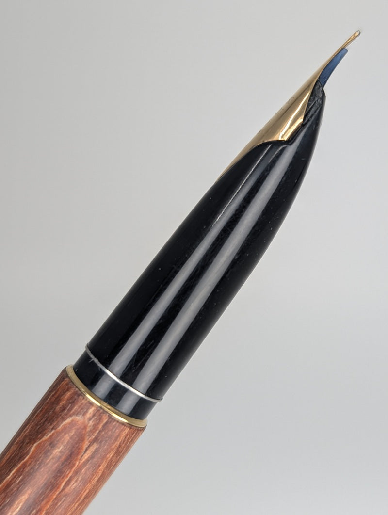 *Consignment*Vintage Pilot Custom H679 Wood Fountain Pen 18k Medium Nib