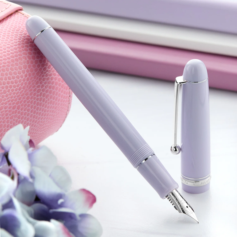 Pilot Custom 74 Lavender Fog Fountain Pen 14k Gold Nib