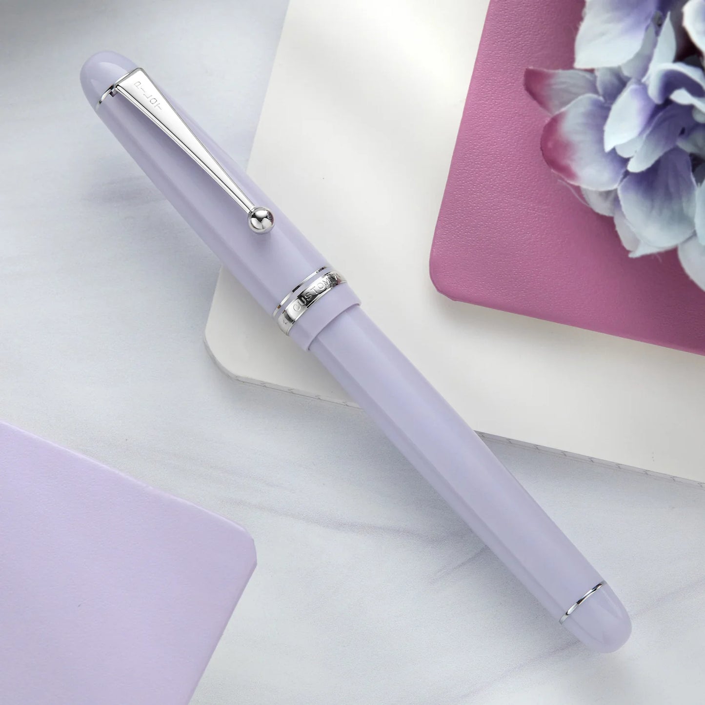 Pilot Custom 74 Lavender Fog Fountain Pen 14k Gold Nib