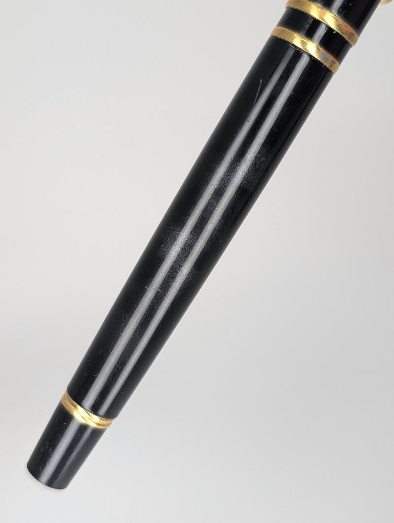 *Consignment* Pilot Custom Grance Black & Silver Lacquer Rollerball Pen
