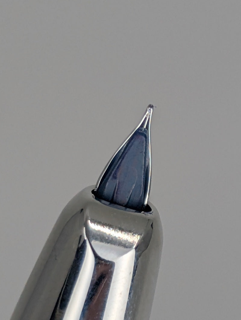 *Consignment* Pilot Vanishing Point Limited Edition Blue Marble Fountain Pen 18k Gold Fine Nib