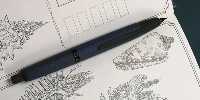 Pilot Vanishing Point Limited Edition 2025 Link Midnight Fountain Pen 18k Gold Medium Nib