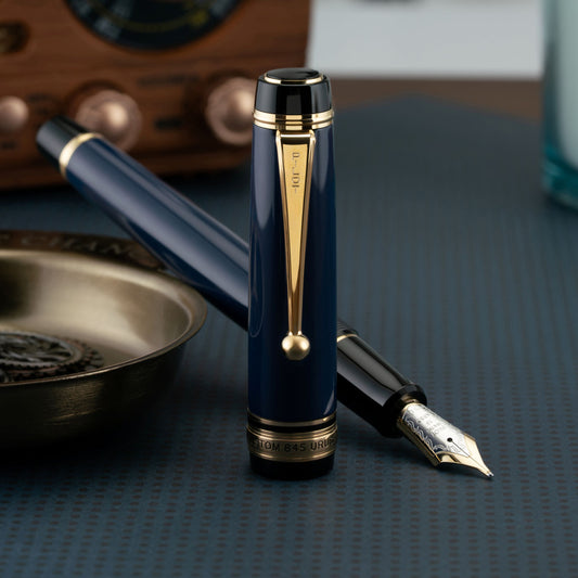 Pilot Custom 845 Urushi Prussian Blue Fountain Pen 18K Nib