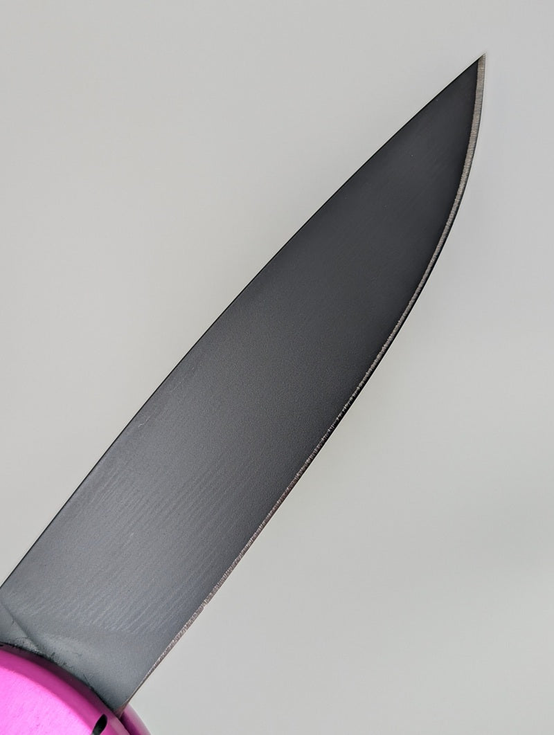Piranha-Pink-Auto-Folding-Knife-Blade