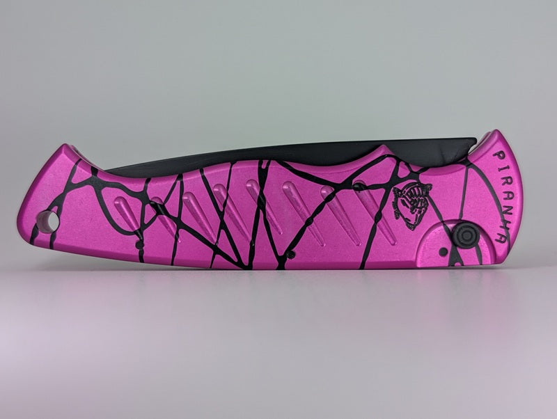 Piranha-Pink-Auto-Folding-Knife-Front