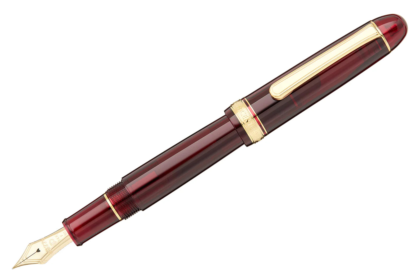 Platinum 3776 Century Bourgogne Fountain Pen 14k Gold Fine Nib