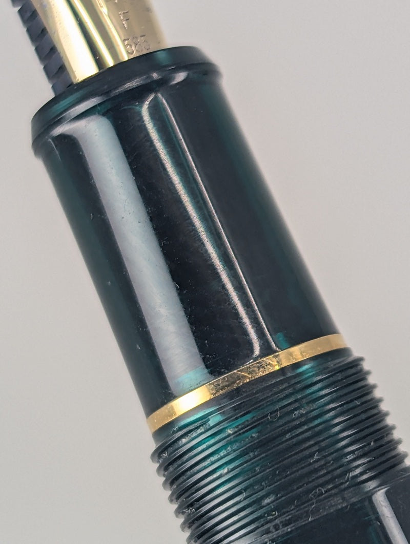 *Consignment* Platinum 3776 Laurel Green Fountain Pen 14k Gold Fine Nib