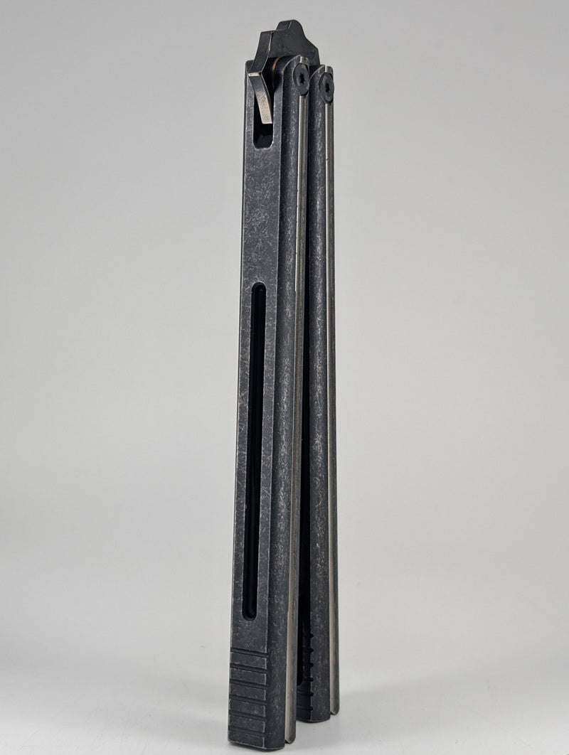 Poikilo x Syco "Nova" Titanium Live Blade Balisong