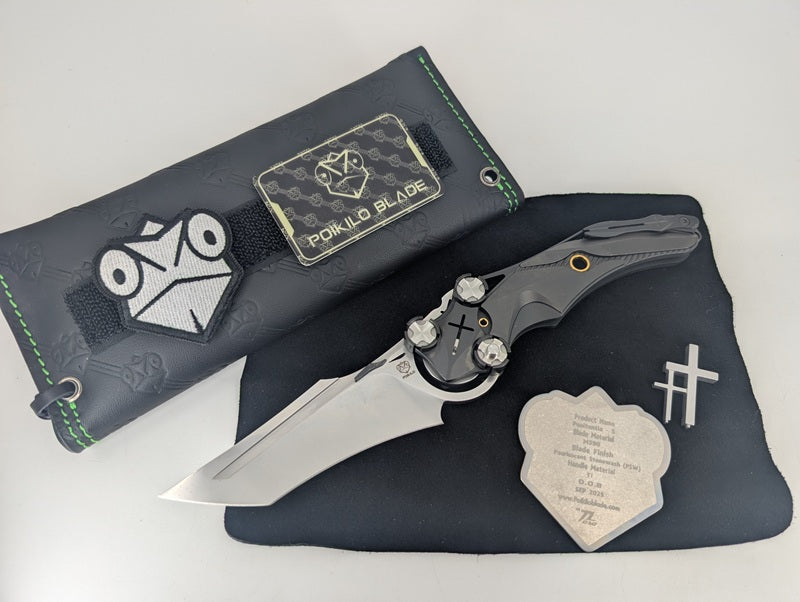 Poikilo x Mundus "Penitentia" Buttonlock Folding Knife
