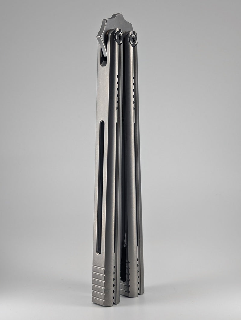 Poikilo x Syco "Nova" Titanium Live Blade Balisong