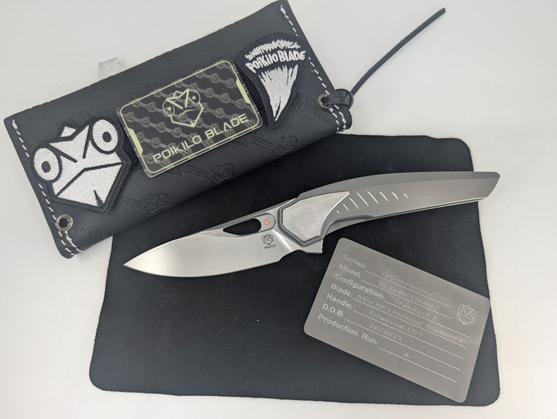 Poikilo x Vulpex Knives "Shark" S1 Framelock Folding Knife