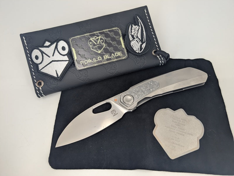 Poikilo x Vulpex "Crab" Framelock Folding Knife