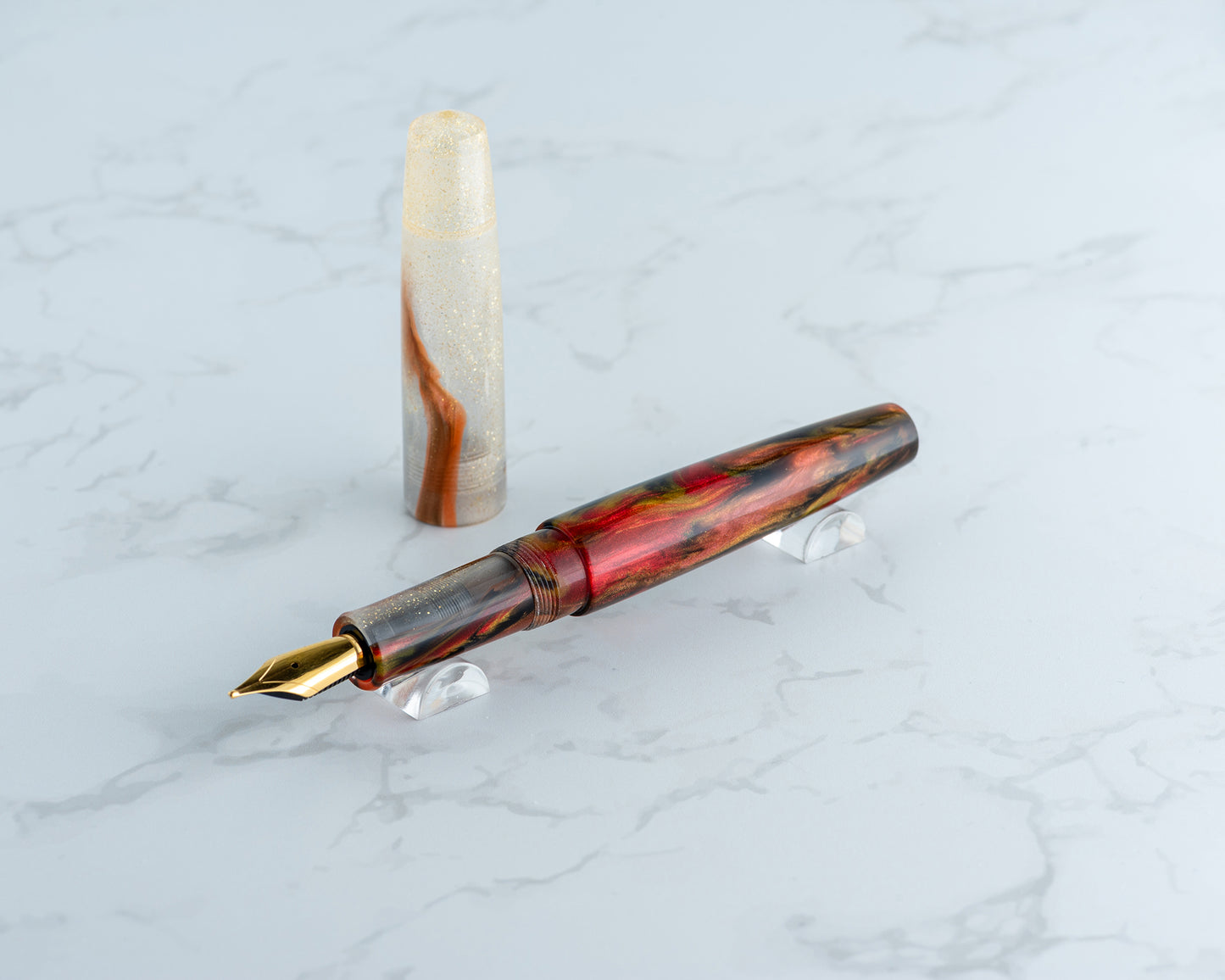 Rhys' Pieces Custom Fountain Pen - "Prometheus Reignited"