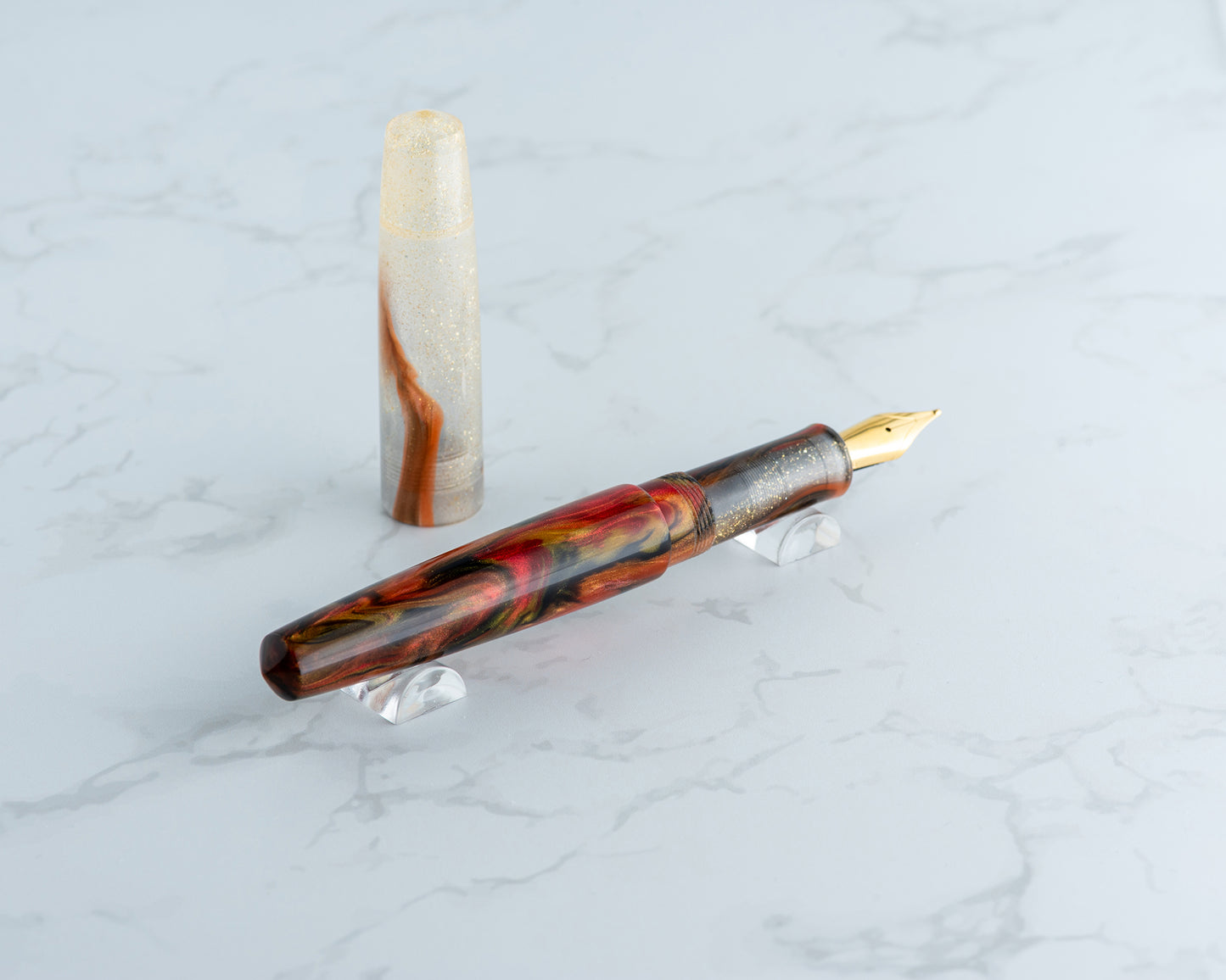 Rhys' Pieces Custom Fountain Pen - "Prometheus Reignited"