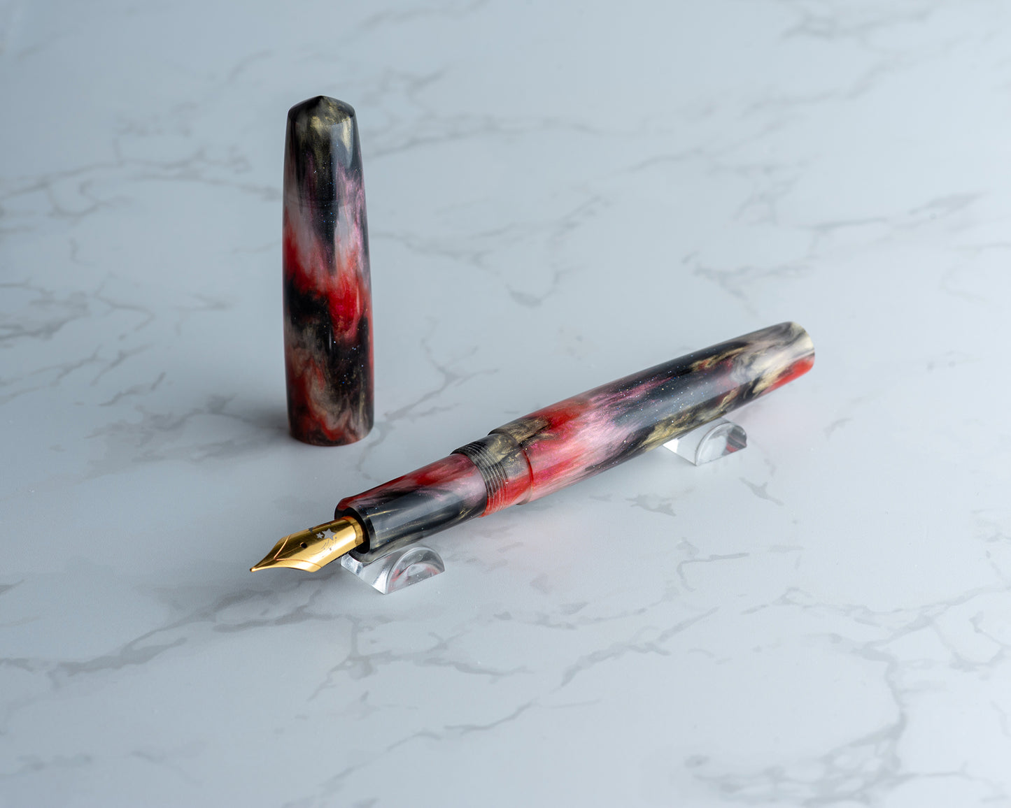 Rhys' Pieces Custom Fountain Pen - "Spirit of Sakura" 14mm