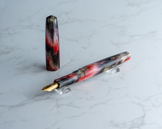 Rhys' Pieces Custom Fountain Pen - "Spirit of Sakura" 14mm