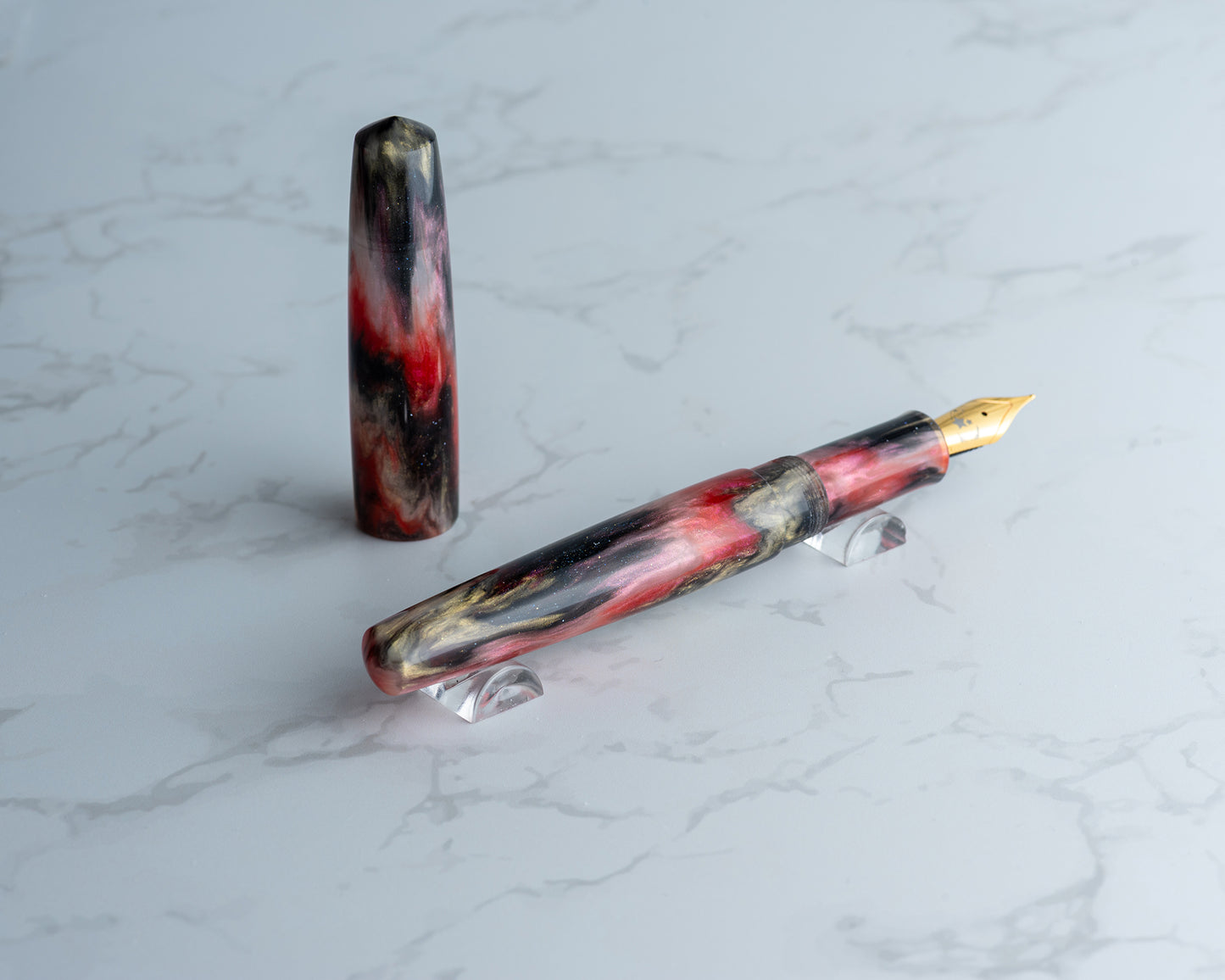 Rhys' Pieces Custom Fountain Pen - "Spirit of Sakura" 14mm