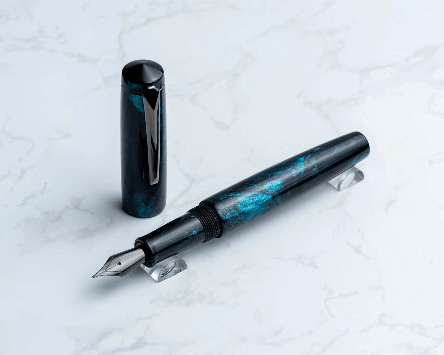 Rhys' Pieces Custom Fountain Pen - "Dark Matter"