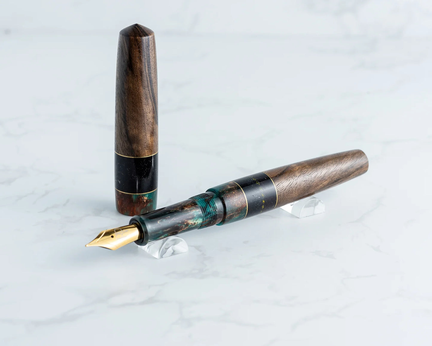 Rhys' Pieces Custom Fountain Pen - "Hidden Hollow"