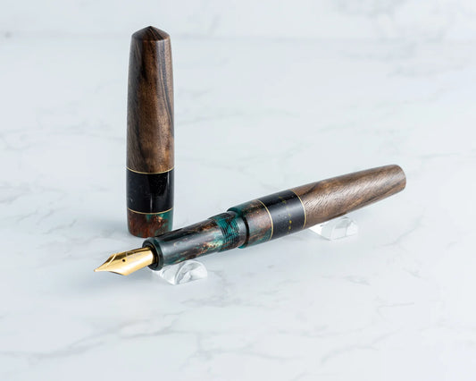 Rhys' Pieces Custom Fountain Pen - "Hidden Hollow"