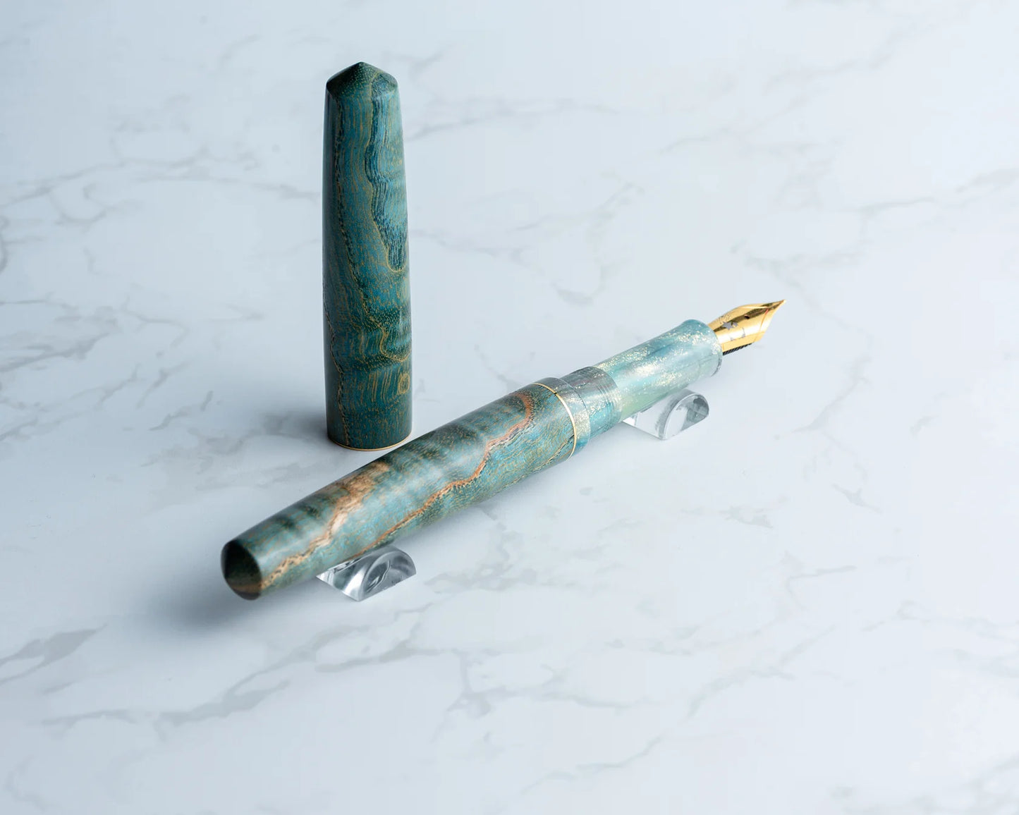 Rhys' Pieces Custom Fountain Pen - "Morning Dew"