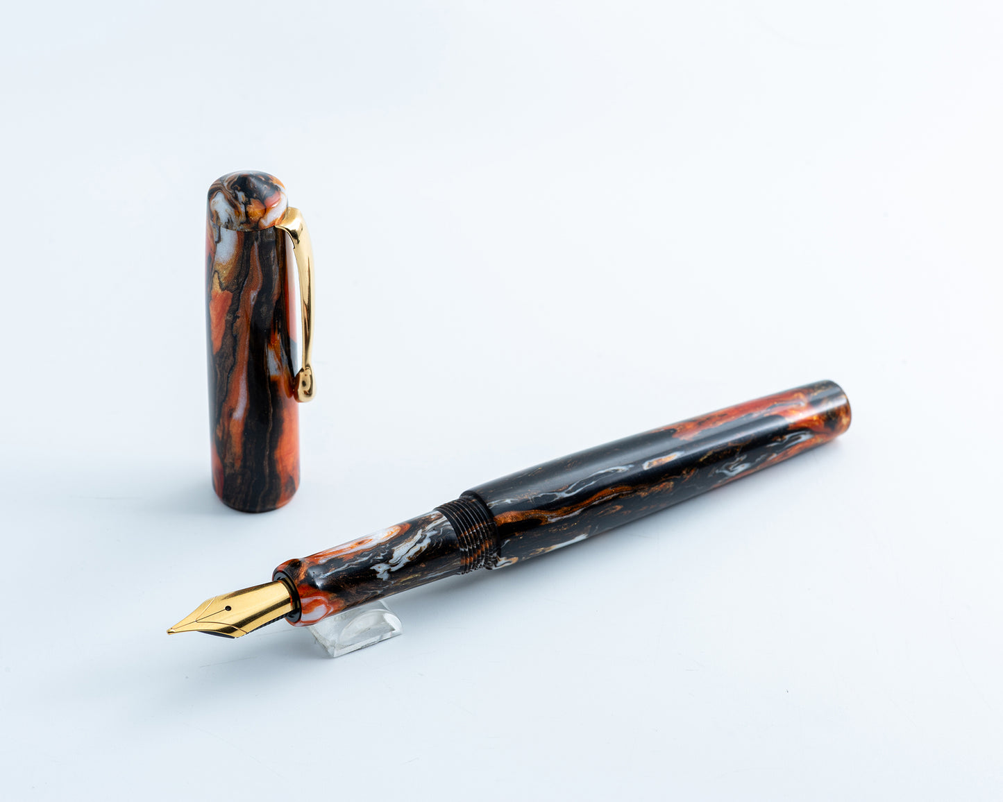 Rhys' Pieces Primary Piece Custom Fountain Pen - "Autumn Foliage"