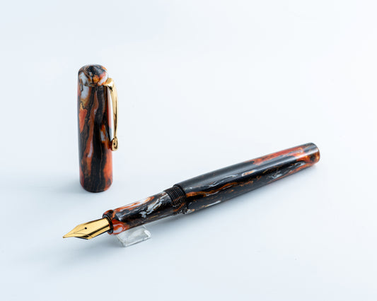 Rhys' Pieces Primary Piece Custom Fountain Pen - "Autumn Foliage"